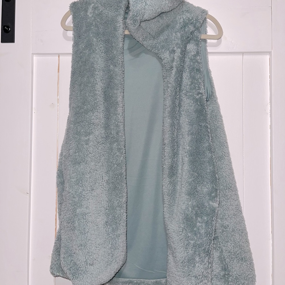 Light Blue Teddy Comfy Vest